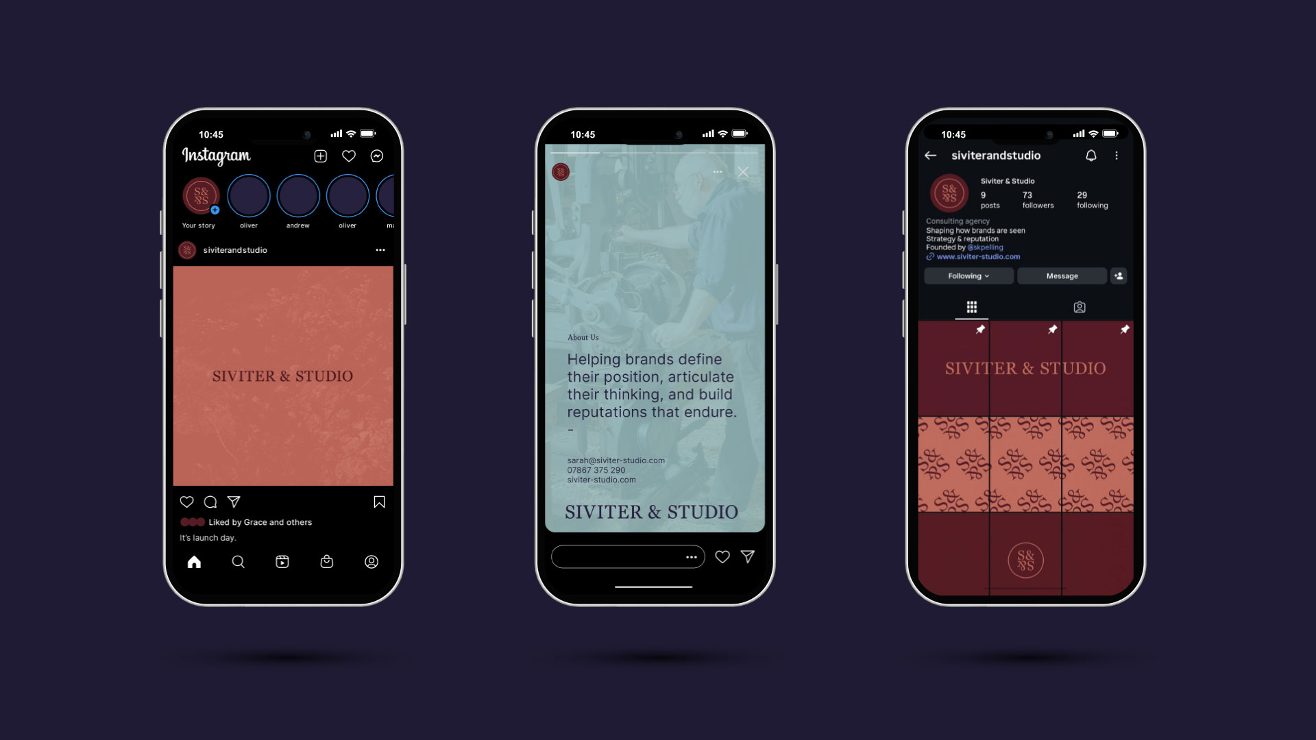 Siviter & Studio social media 