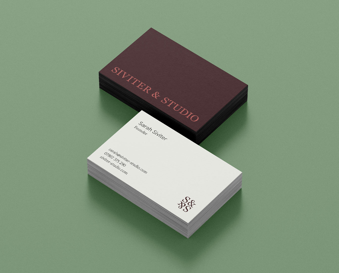 Siviter & Studio business cards