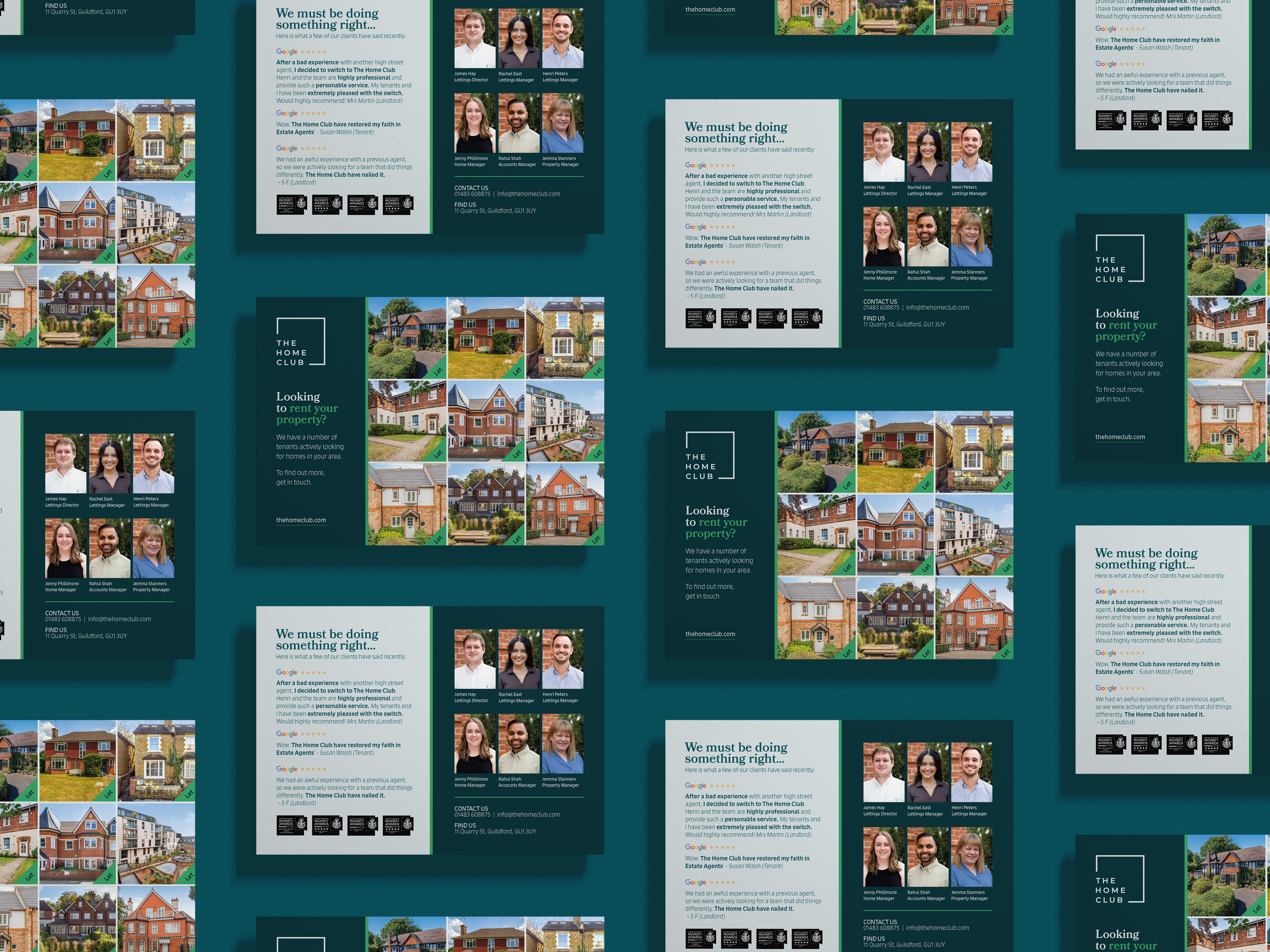 The Home Club - Premium Grid Post Card Mockup